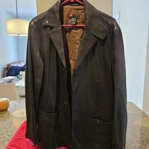 Diesel Chocolate Brown Leather Jacket